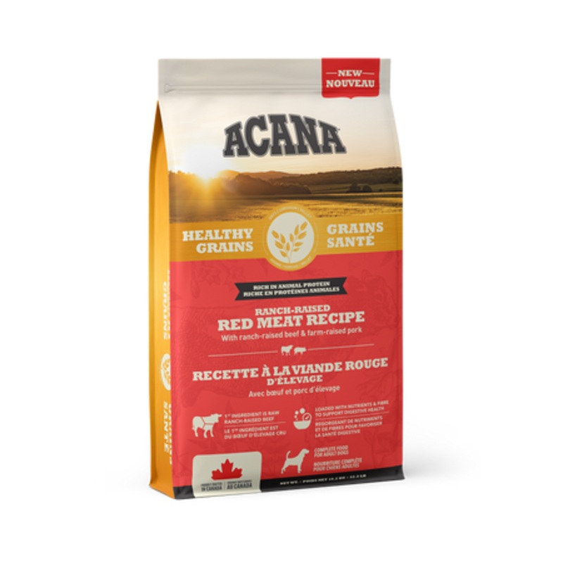ACANA HEALTHY GRAINS RANCH-RAISED RED MEAT RECIPE DRY FOOD