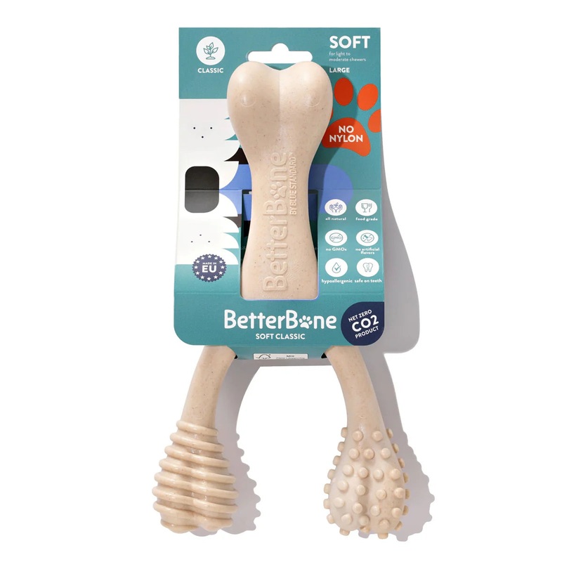 BETTERBONE DURABILLITY CHEW TOY : SOFT, PERFECT FOR PUPPIES, SENIORS AND GENTLE CHEWERS