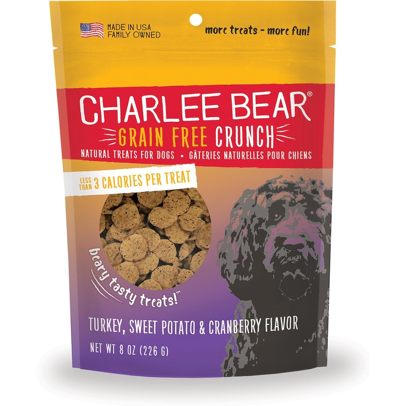Charlee Bear Crunch Grain Free Turkey, Sweet Potato & Cranberry 8oz