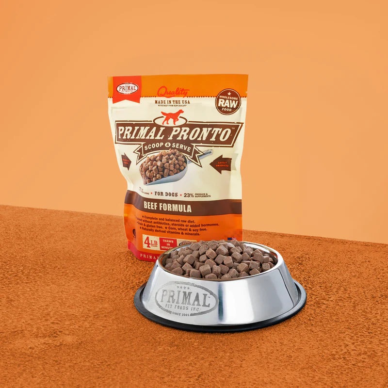 PRIMAL CANINE RAW FROZEN PRONTO - BEEF