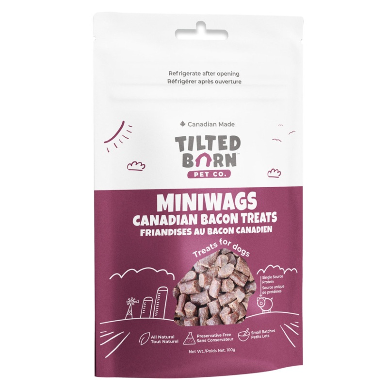 TILTED BARN MINIWAGS - CANADIAN BACON DOG TREATS