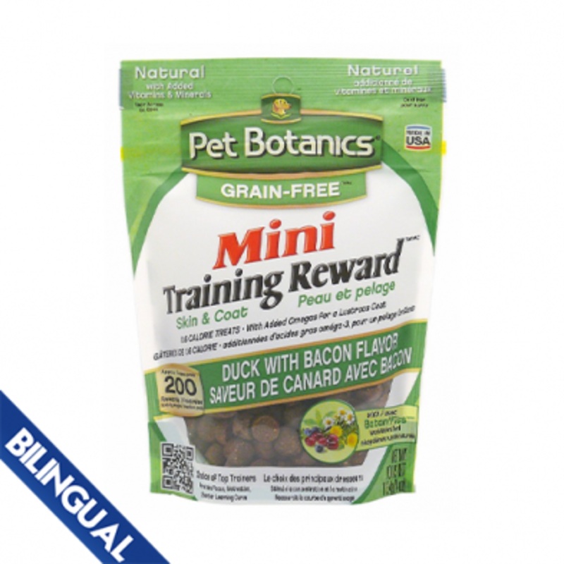 CARDINAL LABS PET BOTANICS GRAIN FREE TRAINING REWARD DUCK & BACON 4 OZ DOG TREAT