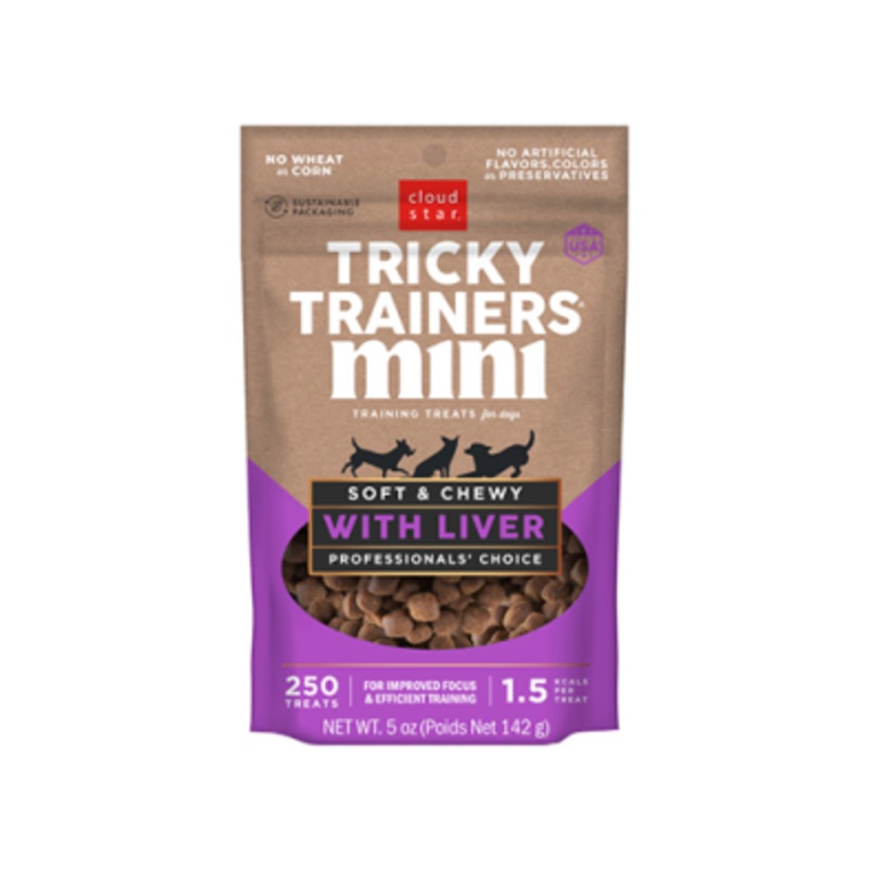 CLOUD STAR TRICKY TRAINERS PUPPY MINI LIVER 5OZ