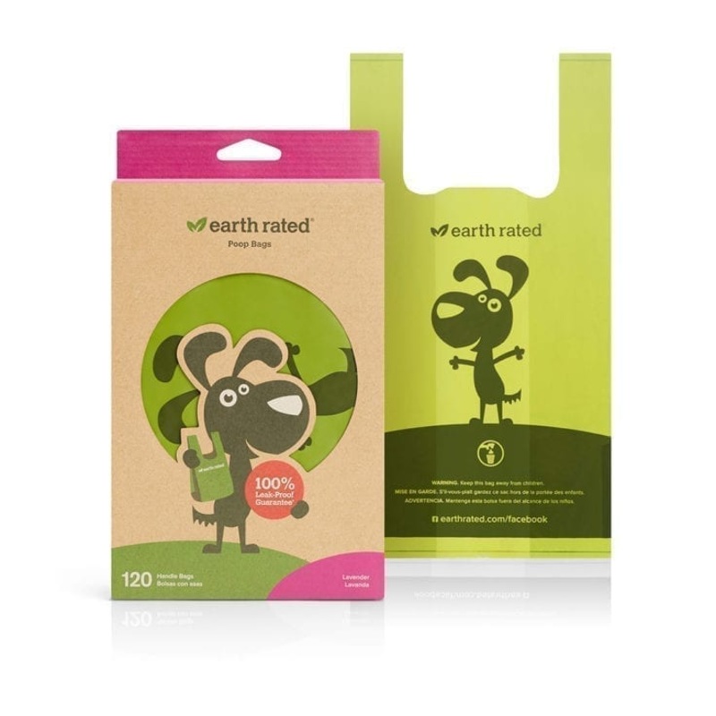 EARTH RATED HANDLE POOPBAGS - 120 COUNT