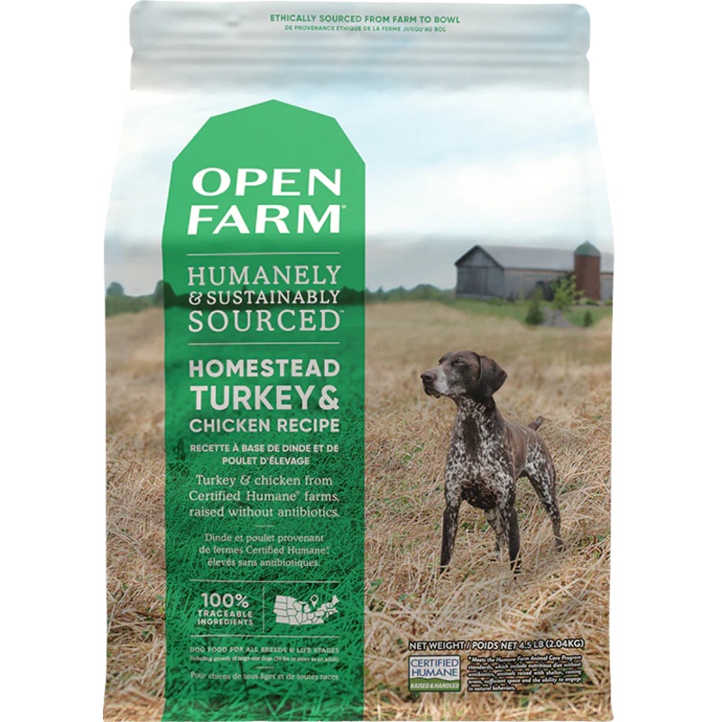 OPEN FARM HOMESTEAD TURKEY & CHICKEN DRY DOG FOOD