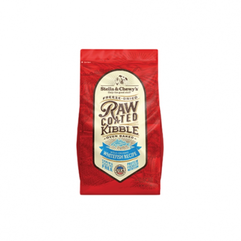 STELLA & CHEWY'S WILD-CAUGHT WHITEFISH RAW COATED KIBBLE DRY DOG FOOD