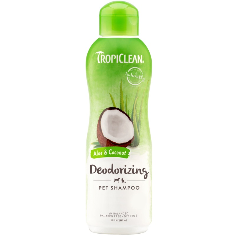 TROPICLEAN ALOE & COCONUT DEODORIZING SHAMPOO