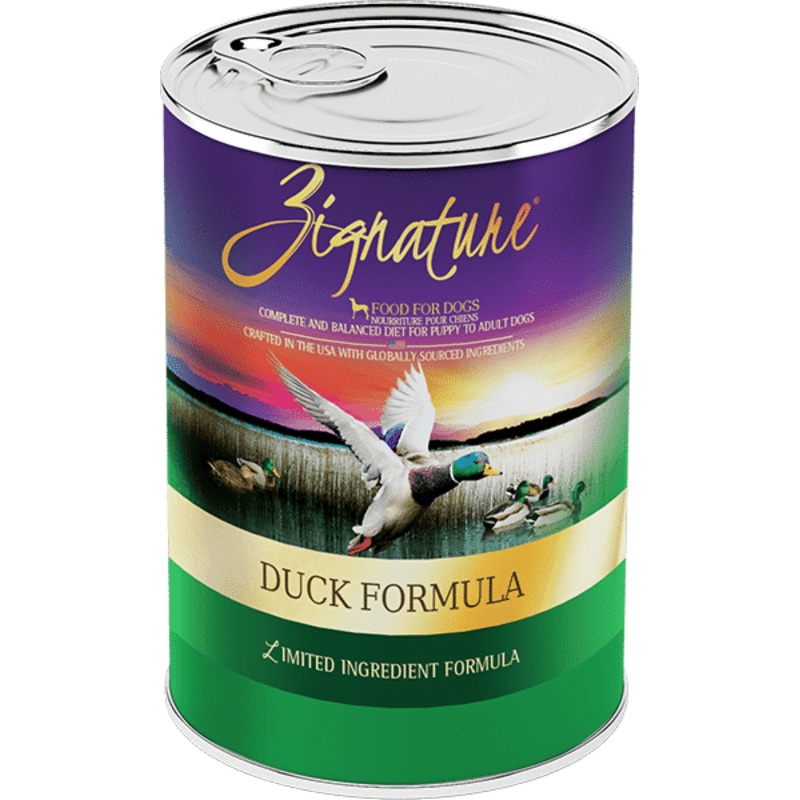 ZIGNATURE DUCK FORMULA WET DOG FOOD