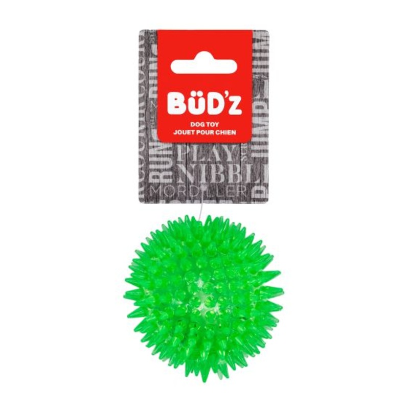 BUD'Z RUBBER PLAIN SPIKED DOG TOYS