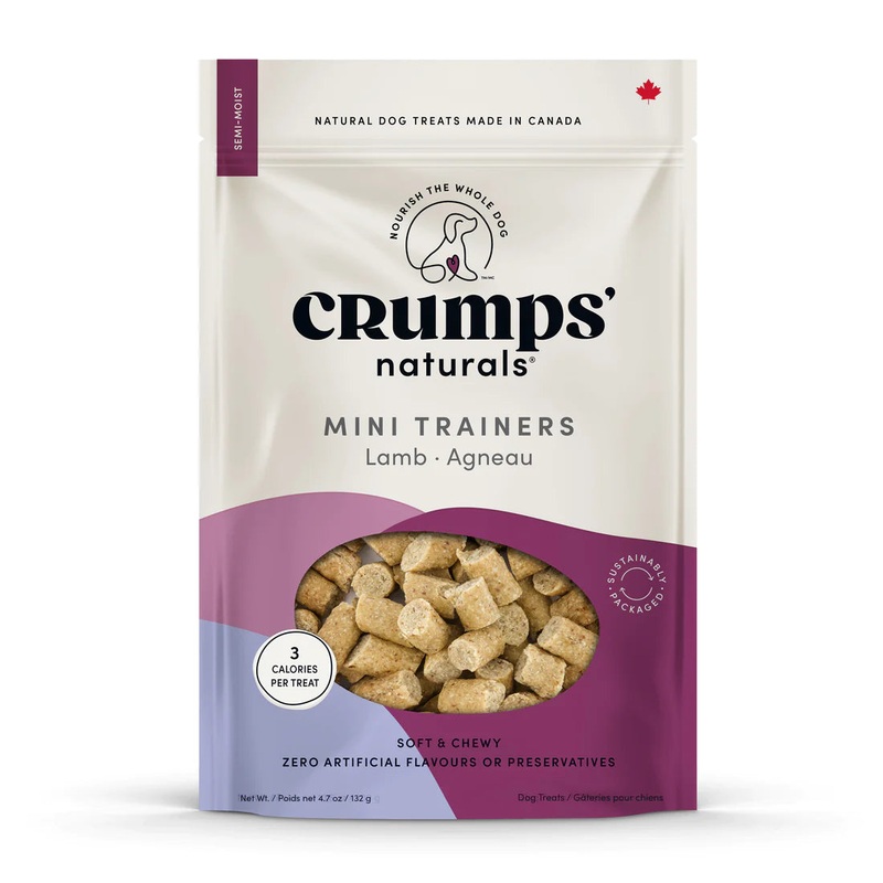 CRUMPS NATURALS LAMB SEMI MOIST MINI TRAINER DOG TREATS