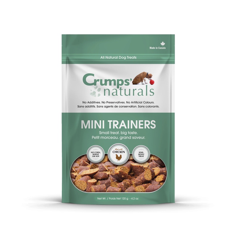 CRUMPS NATURALS SEMI MOIST CHICKEN MINI TRAINER DOG TREATS