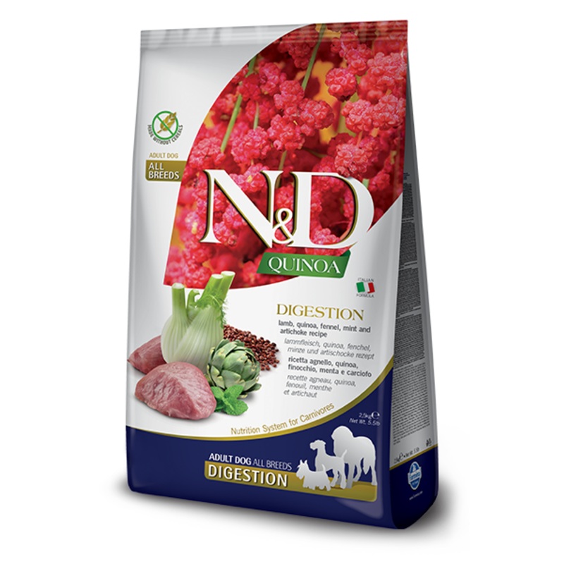 FARMINA N&D QUINOA FUNCTIONAL - DIGESTION LAMB FOR DOGS