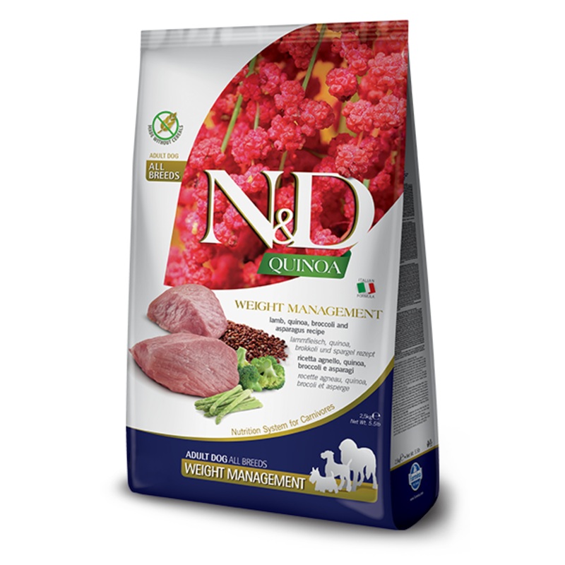 FARMINA N&D QUINOA FUNCTIONAL - WEIGHT MANAGEMENT LAMB FOR DOGS