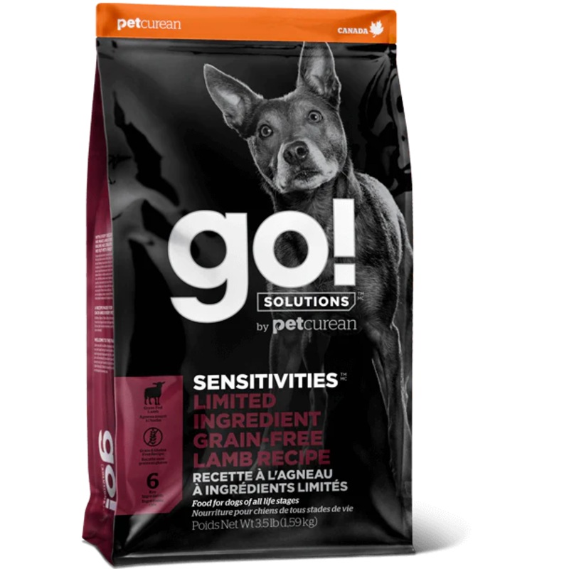 GO! SOLUTIONS SENSITIVITIES  LIMITED INGREDIENT GRAIN-FREE LAMB RECIPE DOG FOOD