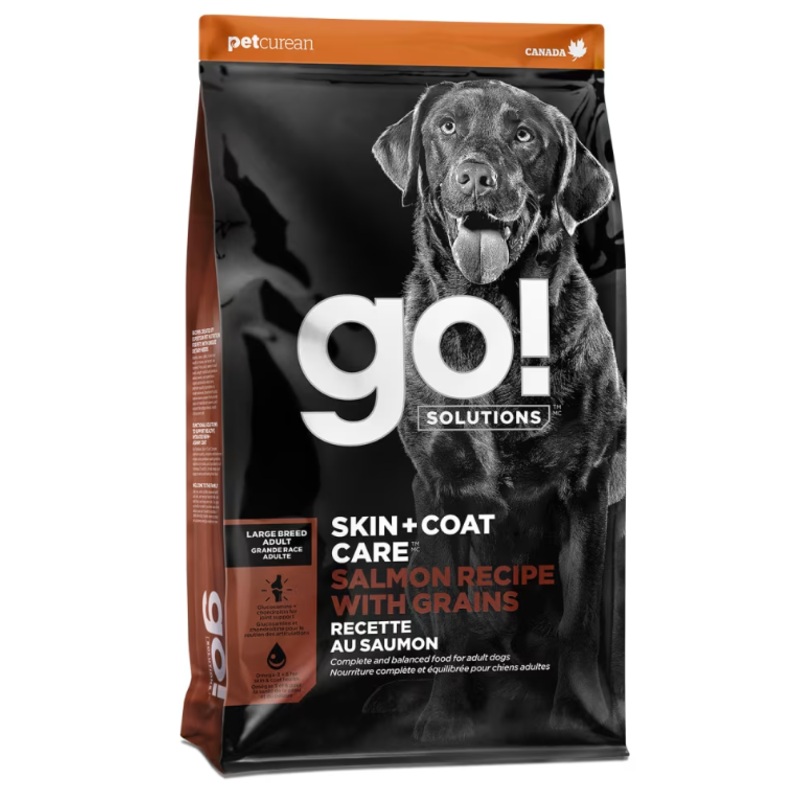 GO! SOLUTIONS SKIN + COAT CARE LARGE BREED SALMON WITH GRAINS ADULT RECIPE DOG FOOD