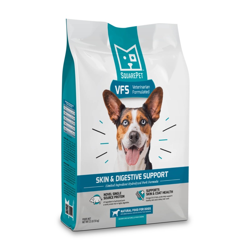 SQUARE PET VFS SKIN & DIGESTIVE SUPPORT DRY DOG FOOD
