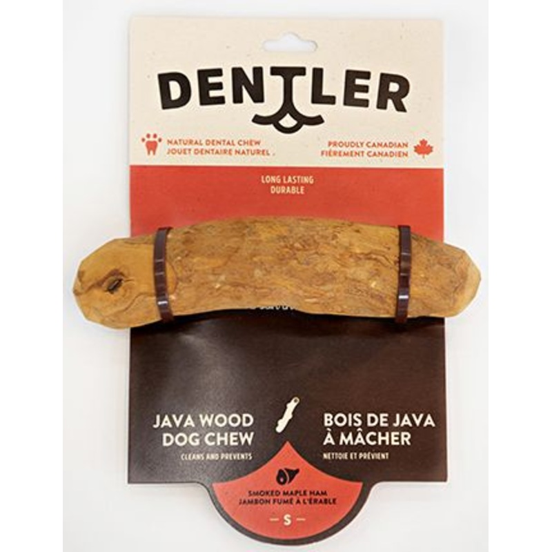 DENTLER JAVA WOOD CHEW SMOKED HAM MAPLE DOG 1PC