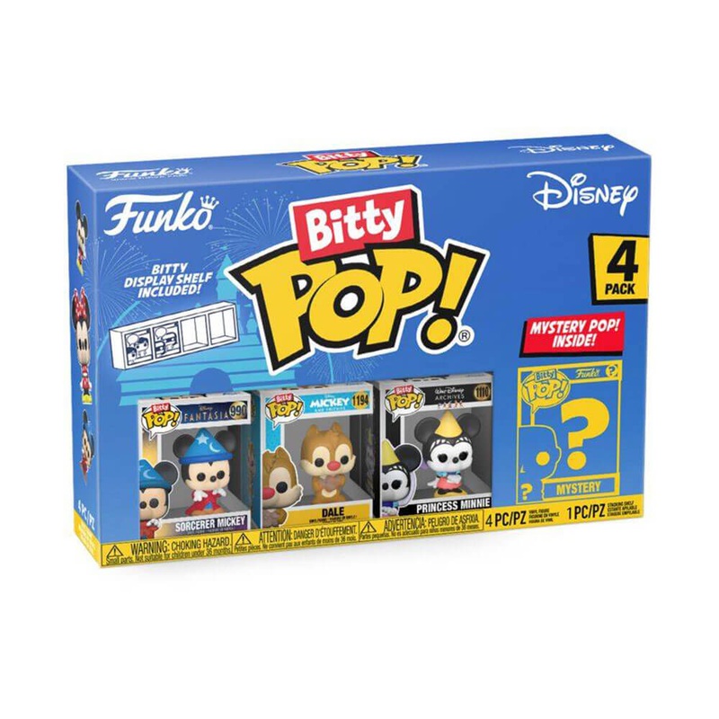 Disney Sorcerer Mickey & Friends Bitty Pop! Pack de 4